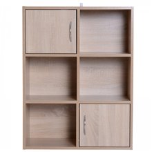 Estantería baldas y 2 puertas HomCom