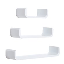Estantes forma de U blancos HomCom