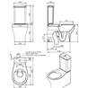 Inodoro de cisterna baja rimflush Sanproject Unisan