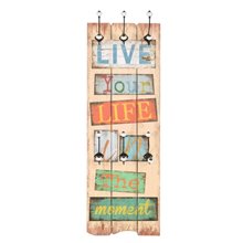 Perchero de pared ''Live your life in the...
