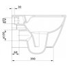 Inodoro suspendido rimflush LOOK Unisan