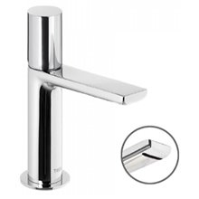 Grifo de lavabo Max-Tres caño largo cascada horizontal con volante