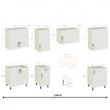 Cocina Cairo 240 cm IberoDepot