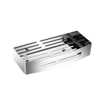 Esponjera rectangular 25cm latón Baño Diseño