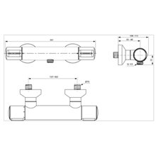 Grifo de ducha termostática Melange Ideal Standard