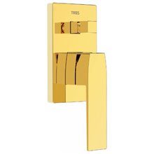 Grifo empotrado de 2 vías Oro SLIM TRES
