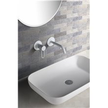 Grifo empotrado Blanco Mate Milos Imex