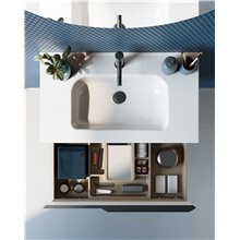 Mueble de baño 2 cajones con lavabo cerámico MIO Compact Royo