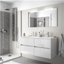 Mueble doble 120cm Blanco Noja Salgar