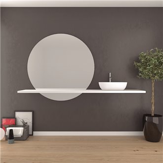 Encimera lisa blanca 3cm Solid Surface Tegler