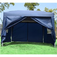 Carpa gazebo transportable azul Outsunny