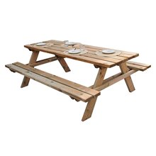 Mesa madera picnic 177x151x77cm Solid Gardiun