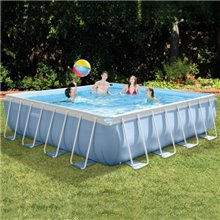 Piscina cuadrada Prism Frame con depuradora...