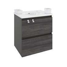 Mueble con lavabo porcelana 60cm Antracita B-Box BATH+