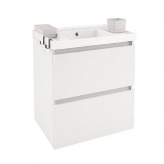 Mueble con lavabo resina 60cm Blanco B-Box BATH+