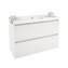 Mueble con lavabo resina 100cm Blanco B-Box BATH+