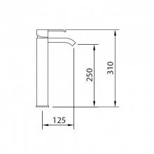 Grifo alto Marina Evo para lavabo