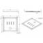 Plato extraplano Waterline 80 x 80 Unisan Sanindusa