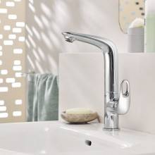 Grifo de lavabo L de palanca con hendidura Grohe Eurostyle