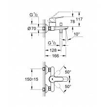 Grifo de baño y ducha Grohe BauEdge
