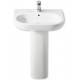 Lavabo con pedestal Meridian 65x46cm Roca