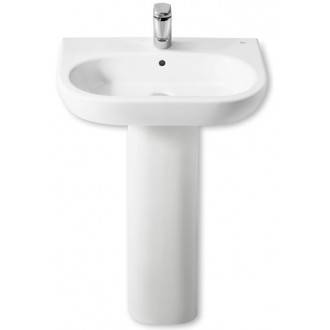 Lavabo con pedestal Meridian 65x46cm Roca