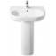 Lavabo con pedestal Meridian 65x46cm Roca