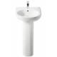 Lavabo con pedestal Meridian 45x42cm Roca
