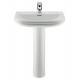 Lavabo con pedestal Dama Retro 63x50,5cm Roca