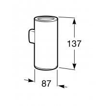 Vaso de pared Hotels 2.0 Roca