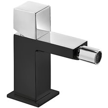 Grifo de bidé Negro TRES CUB CUADRO