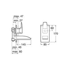 Grifo de lavabo empotrable Thesis Roca