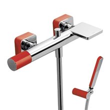 Kit de bañera-ducha Rojo TRES LOFT