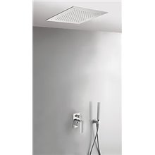 Conjunto de ducha 2 vías Techo CUADRO-TRES