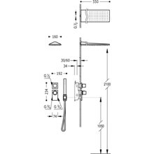 Kit de ducha termostático 2 vías Compact CUADRO-TRES