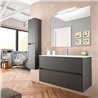 Mueble 91cm Gris Mate de 2 cajones SALGAR NOJA
