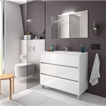 Mueble 60cm Blanco de 2 cajones SALGAR NOJA