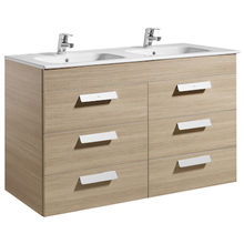 Mueble blanco 120cm 6 cajones Debba Roca