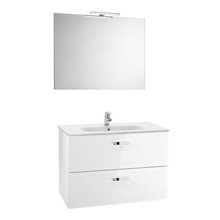 Mueble Pack 2 cajones blanco 80cm Victoria Basic Roca
