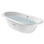 Ba&ntilde;era oval en blanco Newcast ROCA