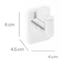 Percha con ángulo SENSA CO2+