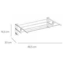 Portatoallas 50 cm con 2 perchas SENSA CO2+
