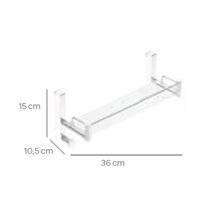 Estante con 2 perchas para colgar en muebles...
