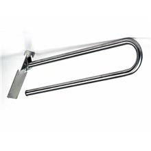 Barra de apoyo basculante satinada de 75cm para inodoro 