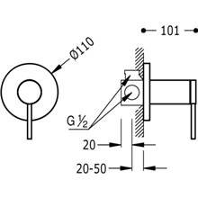 Grifo de empotrar de 1 vía MONO-TERM Max-Tres