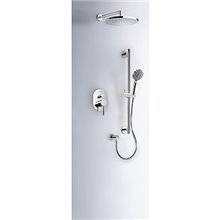 Kit de ducha empotrado MONO-TERM Tres redondo codo pared