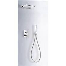 Kit de ducha empotrado MAX Tres INOX cascada