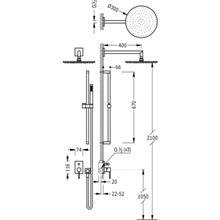 Kit de ducha empotrado MAX Tres INOX