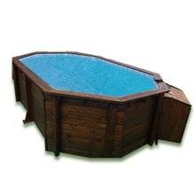 Piscina K2O octogonal de madera maciza...