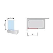 Mampara bañera de panel fijo TR153 Kassandra